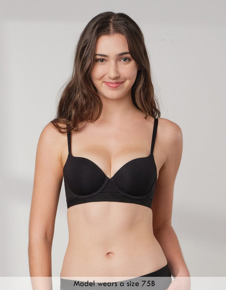 COTTON REmarshmallowPad™ & REherbafoam™ Balconette Light Push Up Bra Bra Her own words 