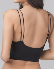 Invisible REextraSkin™ Longline Triangle Bra Top Bra Her own words Black XS (70A-B)