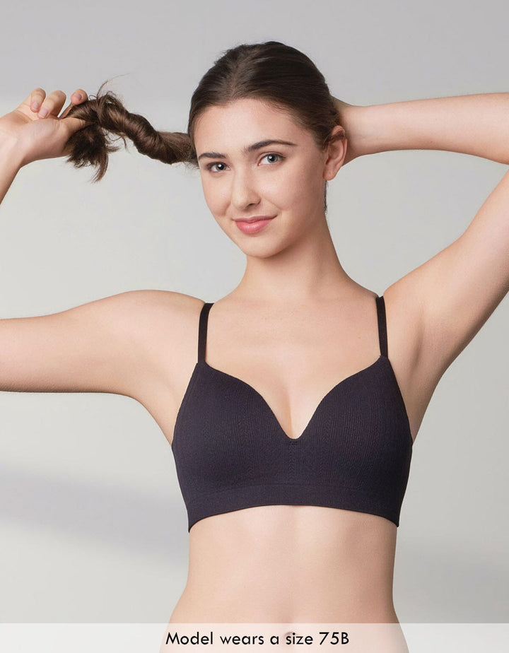 INVISIBLE REmarshmallowPad™ & REherbafoam™ Seamless Knit Soft Touch Non Wired Bra Bra Her own words 