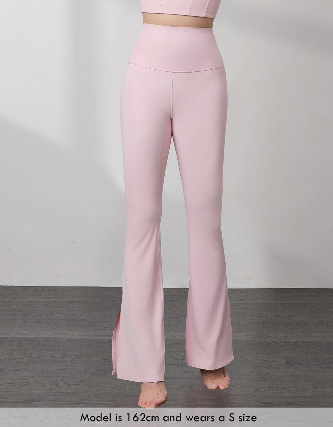 HOW-EFFORTLESS High Waist Full Length Kick Flare Flare Her own words SPORTS 