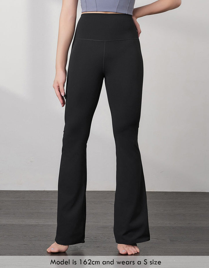 HOW-EFFORTLESS REsiltech™ Back Pocket High Waist Flare Leg Full Length Flare Her own words SPORTS 
