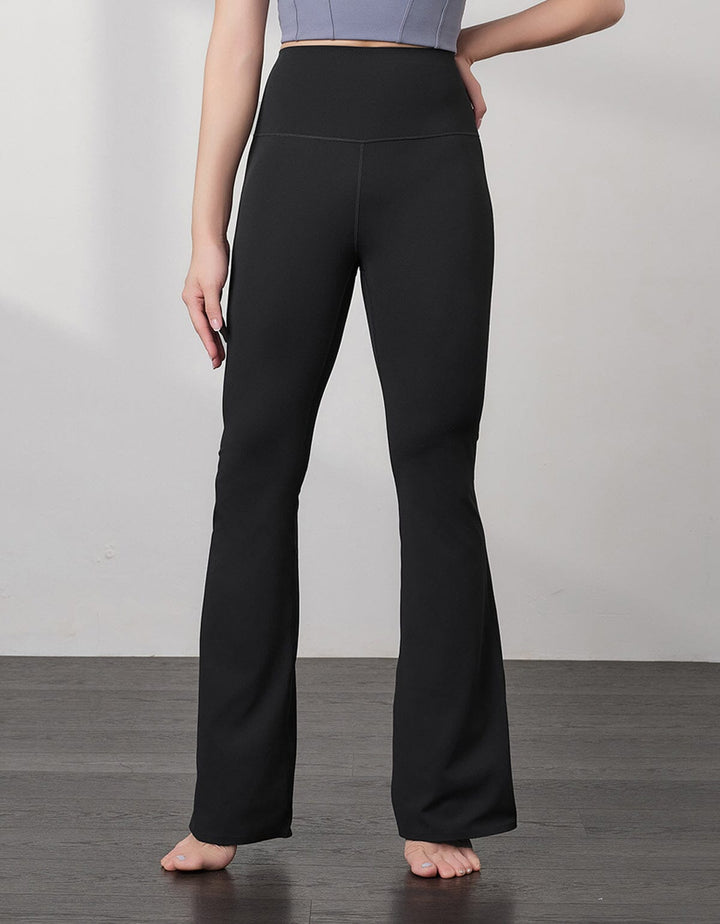 HOW-EFFORTLESS REsiltech™ Back Pocket High Waist Flare Leg Full Length Flare Her own words SPORTS 