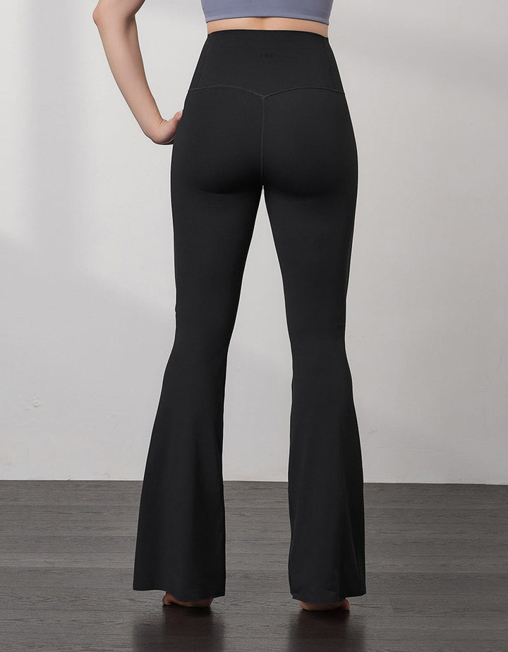 HOW-EFFORTLESS REsiltech™ Back Pocket High Waist Flare Leg Full Length Flare Her own words SPORTS 