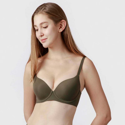 Solution Full Coverage Lightly Lined Bra Bra Her Own Words Grape Leaf 70C 