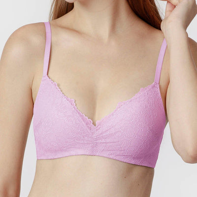 Non-wire Lacy Bra Bra Her Own Words 