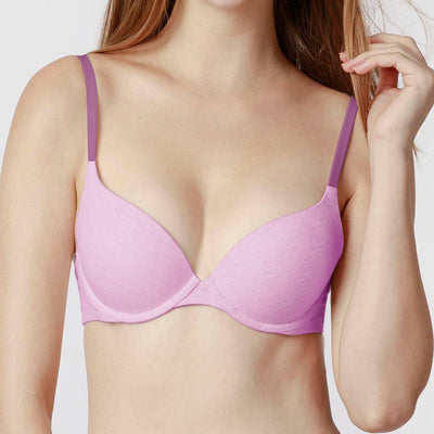 Easy Fit Heathered Cotton Thin Pad Bra Bra Her Own Words 