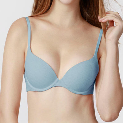 Easy Fit Heathered Cotton Thin Pad Bra Bra Her Own Words 