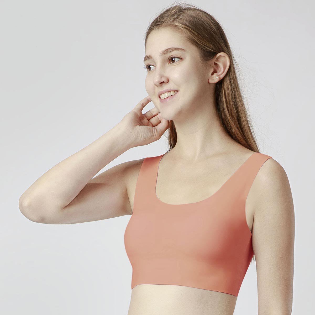 Invisible Seamlesss Bra Top Bra Her Own Words Rose blush L 