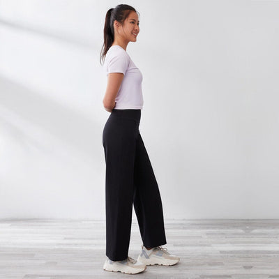 LifeStyle Mid-Waist Effortless UV Protection Full Length Straight Leg Pants Leggings Her own words SPORTS 