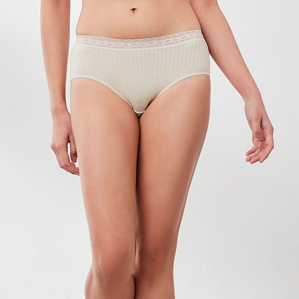 H.O.W Supima® Cotton Period Panty Panty Her Own Words Pumice Stone S 
