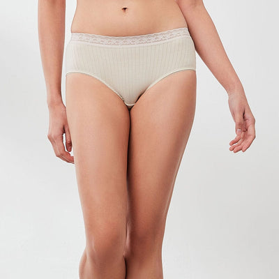 H.O.W Supima® Cotton Period Panty Panty Her Own Words Pumice Stone S 
