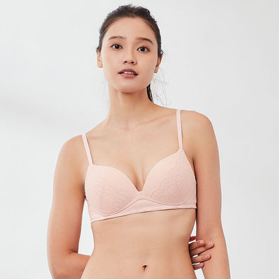 Supima® Cotton W-Shape support Non wired Push Up Bra Bra Her Own Words 