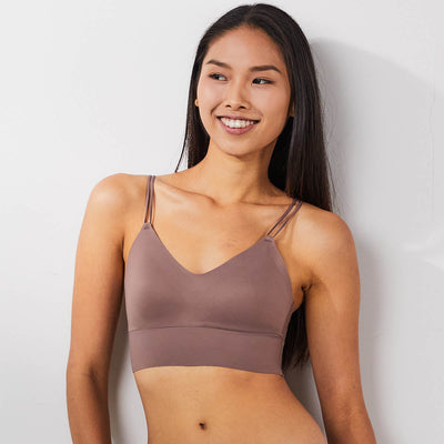 Invisible Extra Skin???Long Line Triangle Bra Top Bra Her Own Words Iron XS 