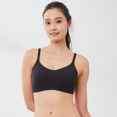 Invisible Airy REmatrixpad™ & REextraSkin™ Bralette Bra Her Own Words Black XS 