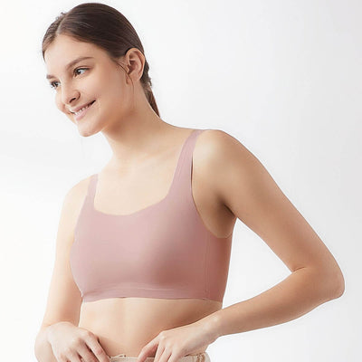Invisible Extra Skin??? Airy Bra Top Bra Her Own Words Pale Mauve XS 