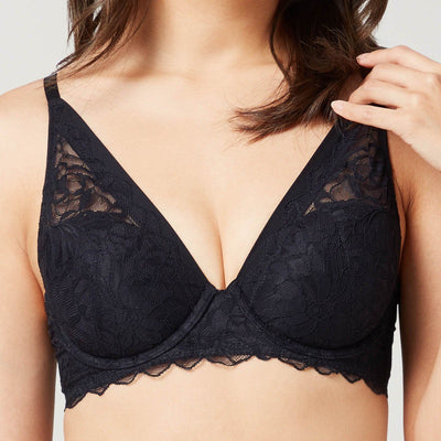 Stylist Memory Foam Plunge Push Up Lace Bra Bra Her Own Words 