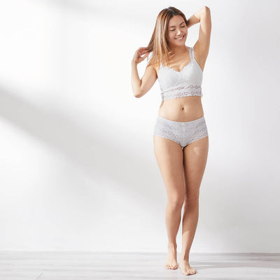 Stylist Extra Skin™ Longline Triangle Lace Bralettle Her Own Words 