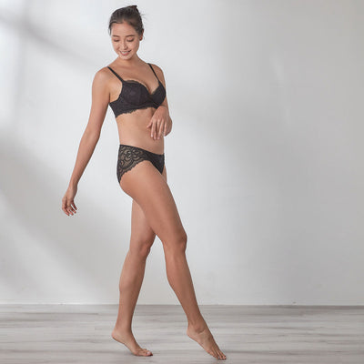Stylist Memory Foam Plunge Push Up Lace Bra Bra Her Own Words 
