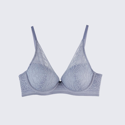 Sustainable Herbafoam™ Plunge Push Up Lace Bra Bra Her Own Words 