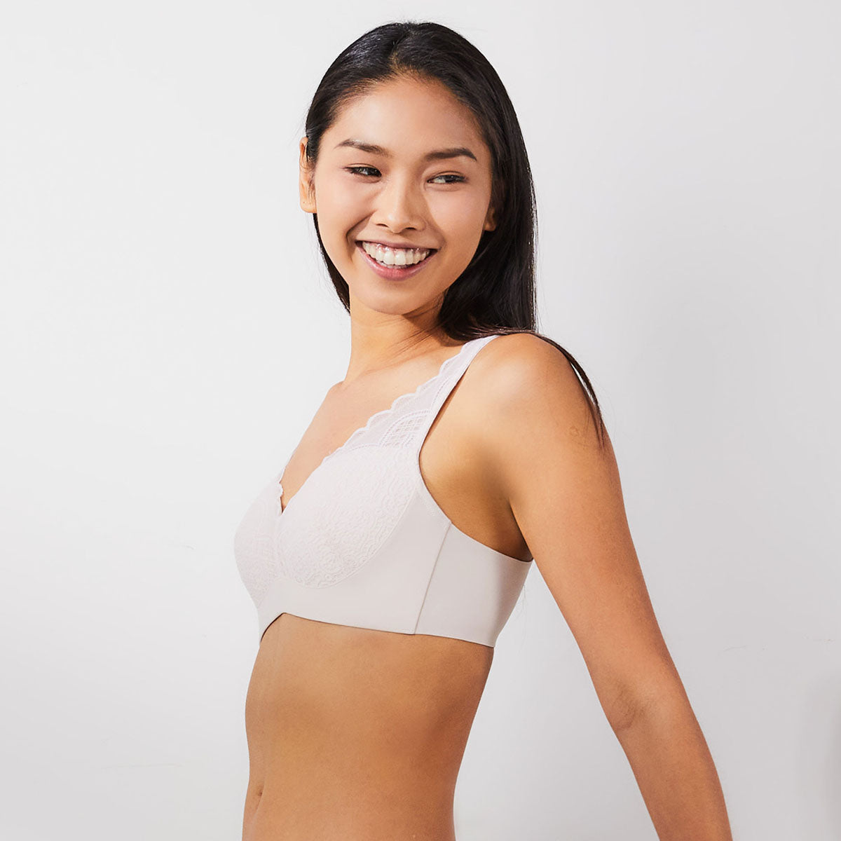 Solution Max Free Plunge W-shape Support Non Wired Lace Bra Bra Her Own Words 