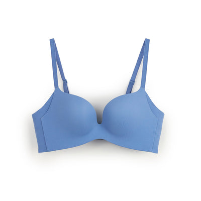 Solution Soft Wire Butterfly Push Up Bra Bra Her Own Words Colony Blue 70B 