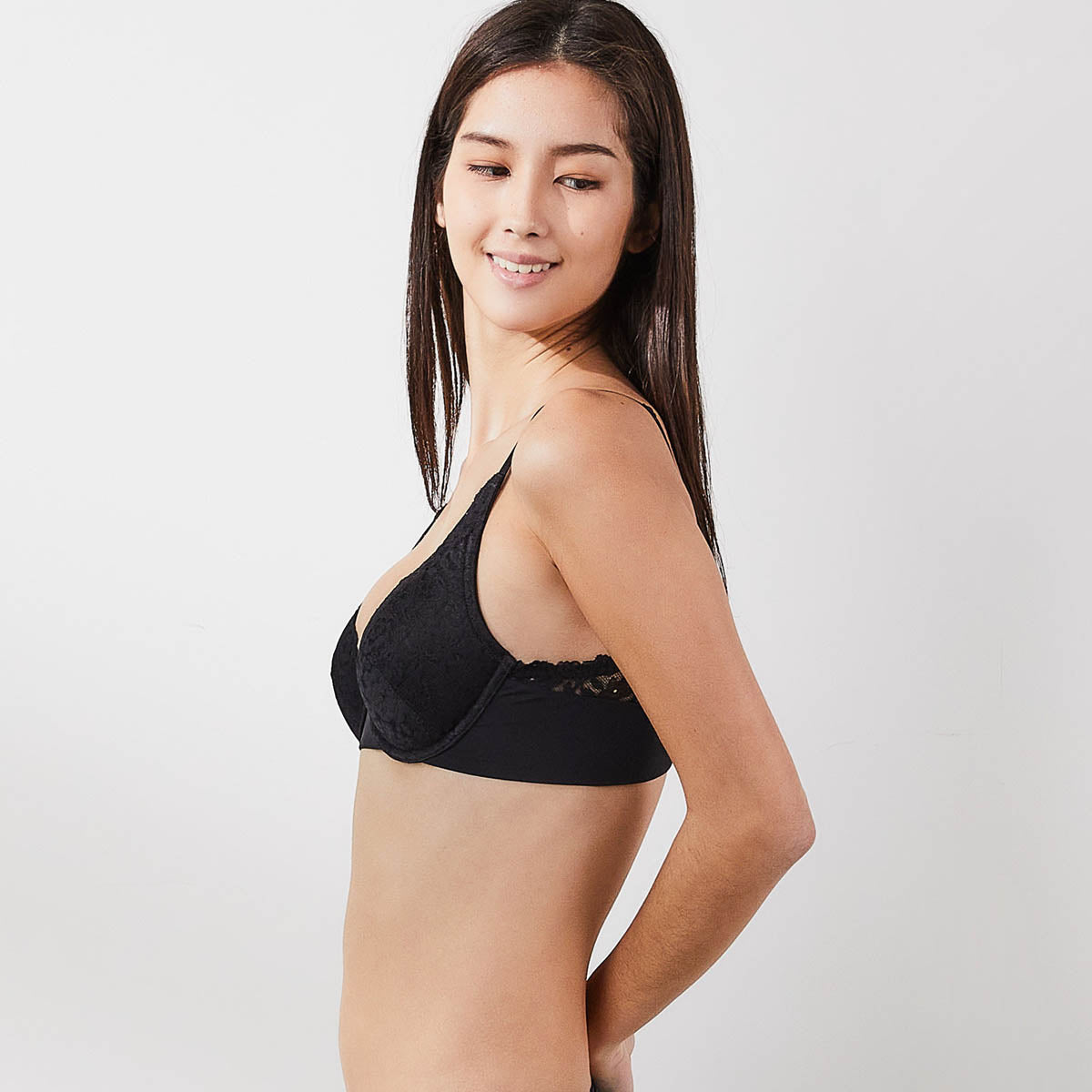 Sustainable Herbafoam???Soft Touch Full Coverage Lightly lined Lace Bra Bra Her Own Words 