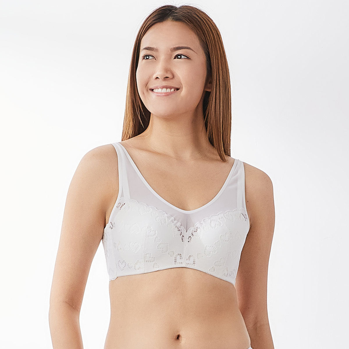 Solution Max Free Ad Grid™ Full Coverage Lightly Lined Lace Bra Her own words Snow White 75C 