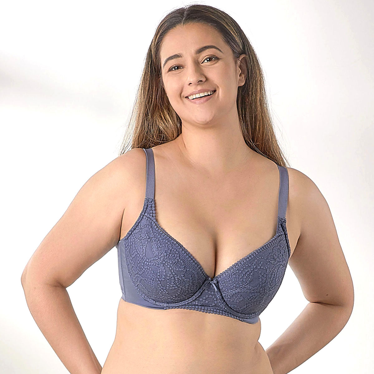 Solution Butterfly Lightly Lined Lace Bra Bra Her Own Words Vintage Indigo 70D 