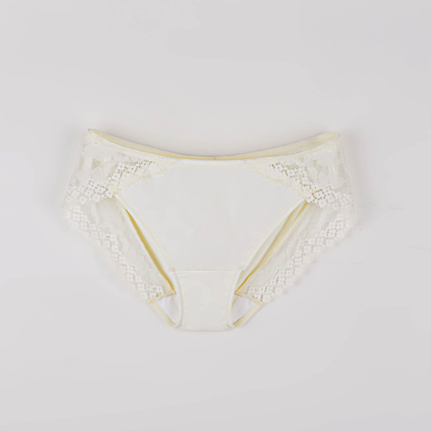 Match Back Cooling Lace Bikini Panty Panty Her Own Words Transparent Yellow S 