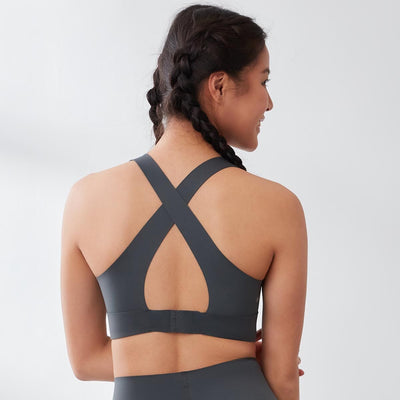 Free Me V-Neck Medium Impact Sports Bra Sports Bra Her own words SPORTS 