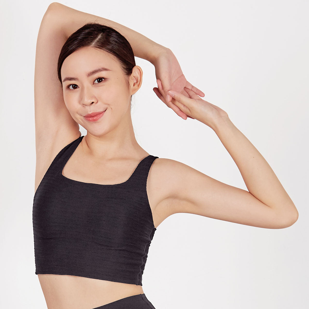 Extra Skin™ Longline Low Impact Sports Bra Sports Bra Sweat Float Black 70B 