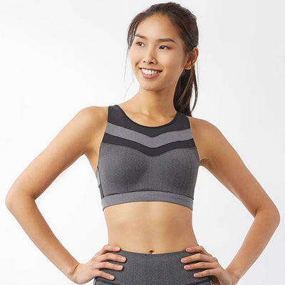 Demin Airy High Impact Sports Bra Sports Bra Sweat Float Denim Black 70B 