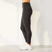High-Waist No Front Seam Full Length Sports Leggings Leggings Sweat Float