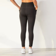 High-Waist No Front Seam Full Length Sports Leggings Leggings Sweat Float