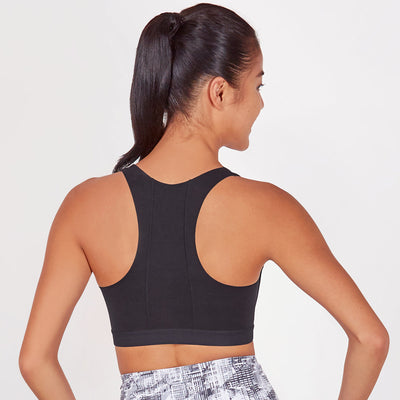 Zip Front Sports Max Bra Sports Bra Sweat Float 