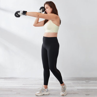 High-Waist Effortless UV Protection Mesh Panel Full length Sports leggings Leggings Her own words SPORTS 
