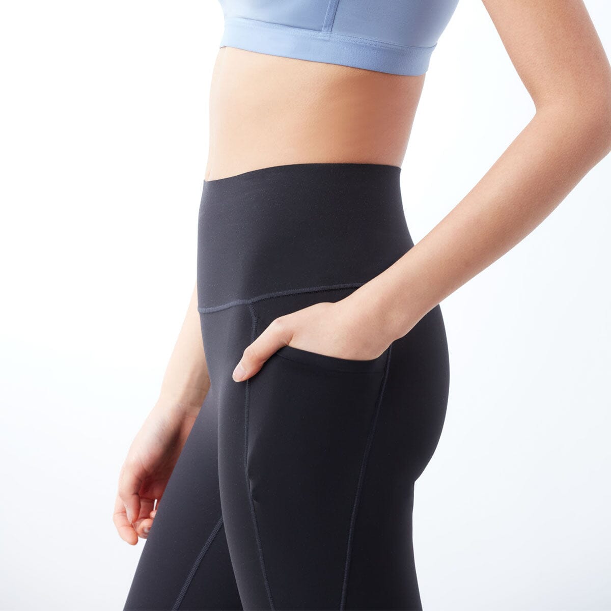 High-Waist No Front Seam Full Length Sports Leggings Leggings Sweat Float 