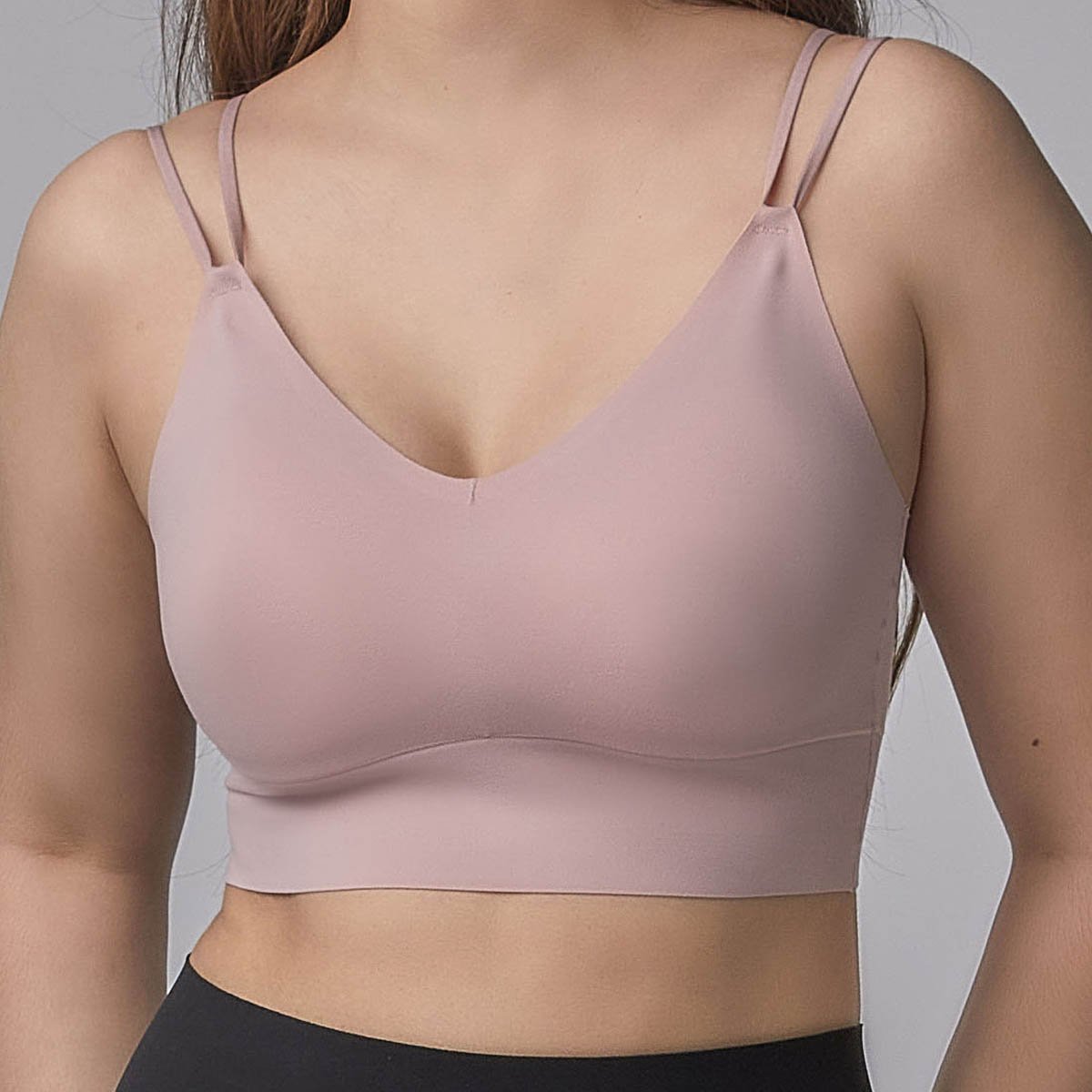 Invisible Extra Skin???Long Line Triangle Bra Top Bra Her Own Words 