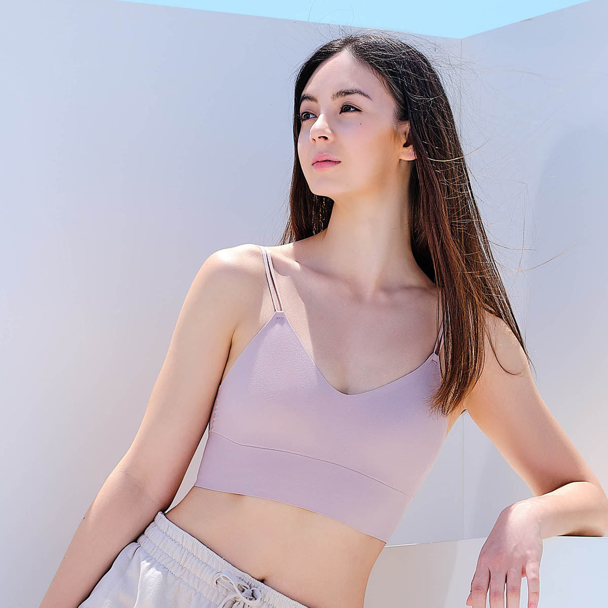Invisible Extra Skin™Longline Triangle Bra Top Bra Her Own Words 